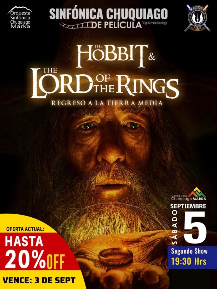 Sinfónica Chuquiago de Pelicula Hobbit & The lord Of The Rings Sinfónica Chuquiago de Pelicula Hobbit & The lord Of The Rings